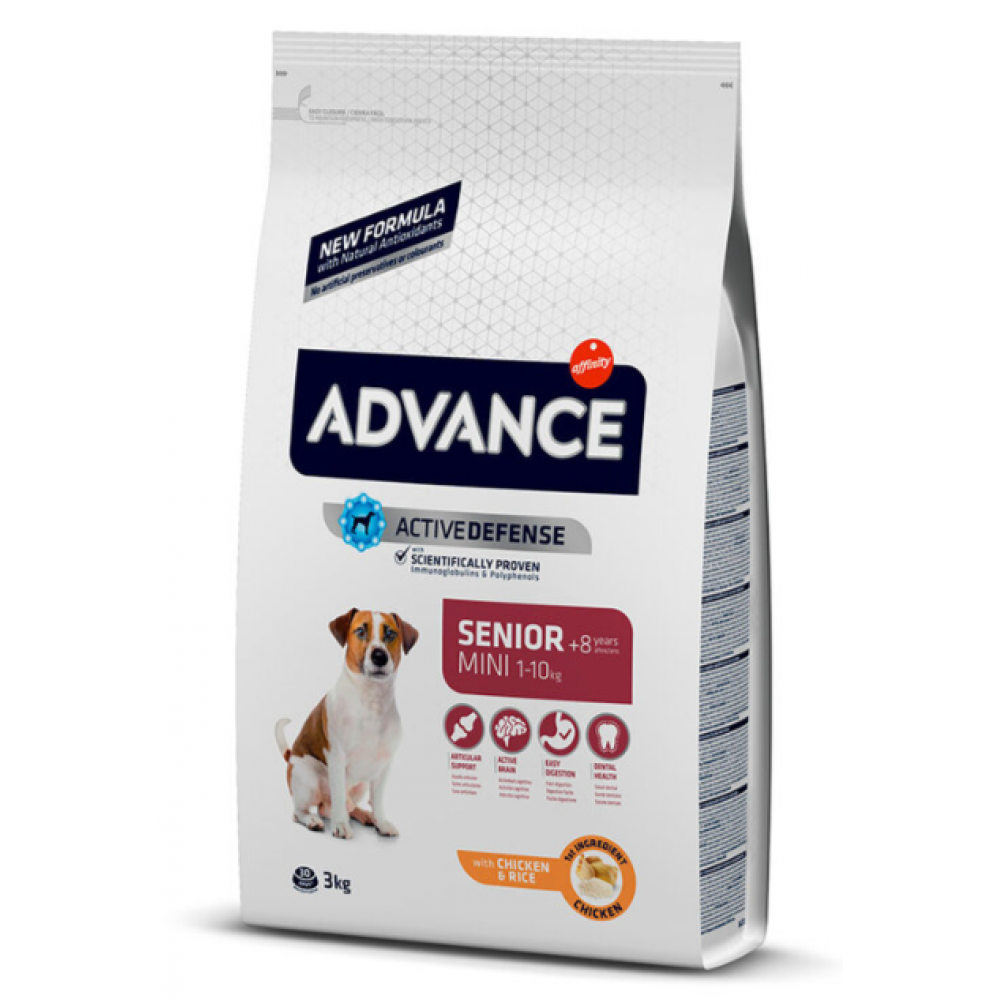 ADVANCE CAO MINI SENIOR  CHICKEN & RICE- 3KG
