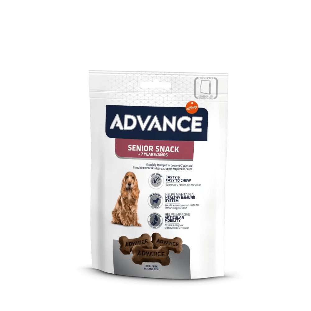 ADVANCE CAO SNACKS SENIOR (+7 ANOS) 150G