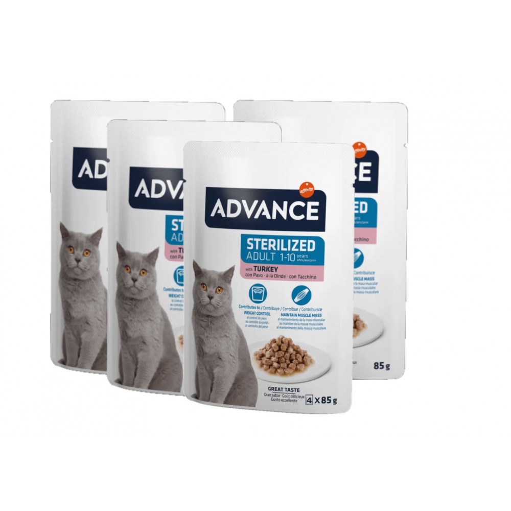 ADVANCE GATO ADULTO  WET  PERÚ MULTIPACK (4X85G)
