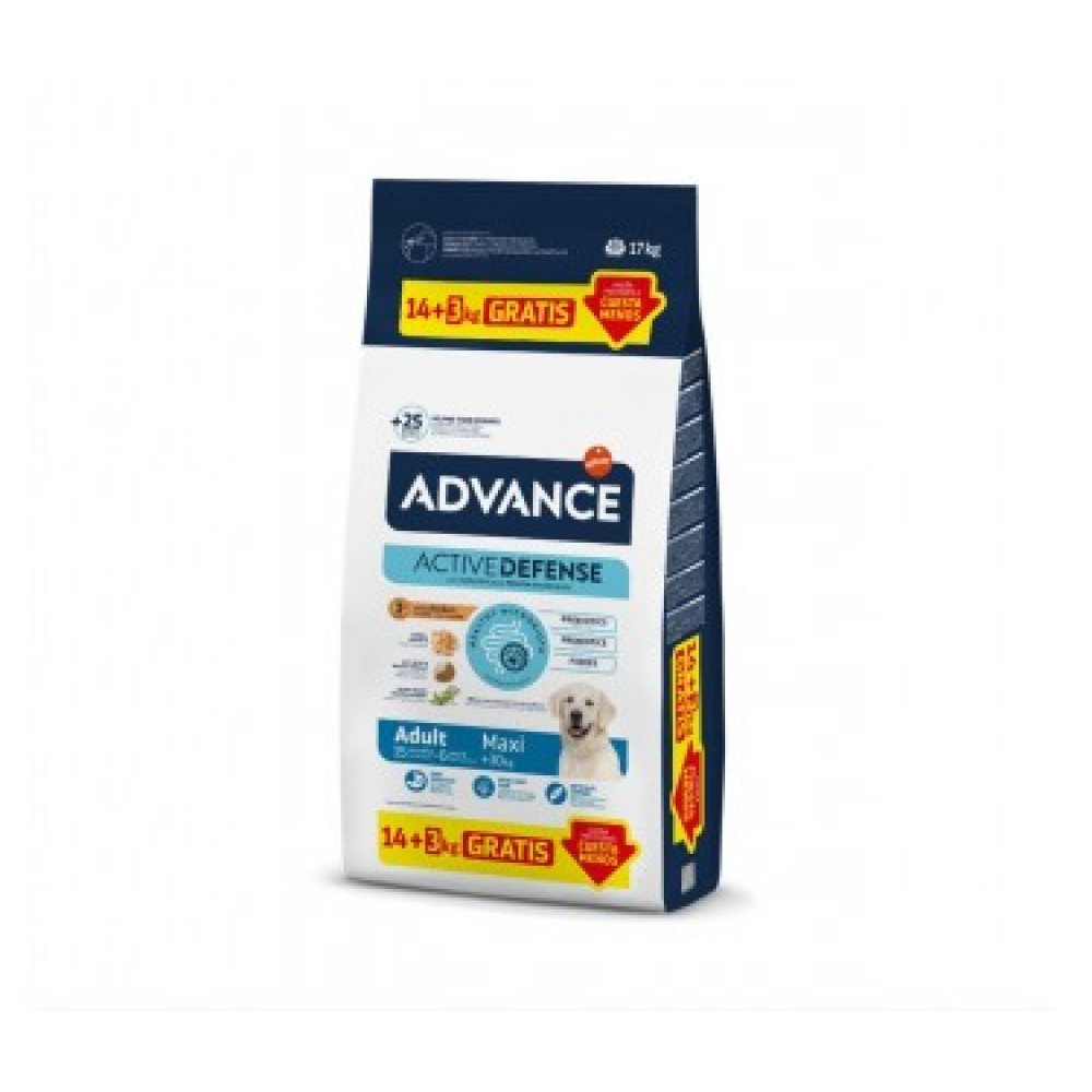 ADVANCE CAO MAXI ADULT CHICKEN & RICE- 14 + 3KG GRATIS