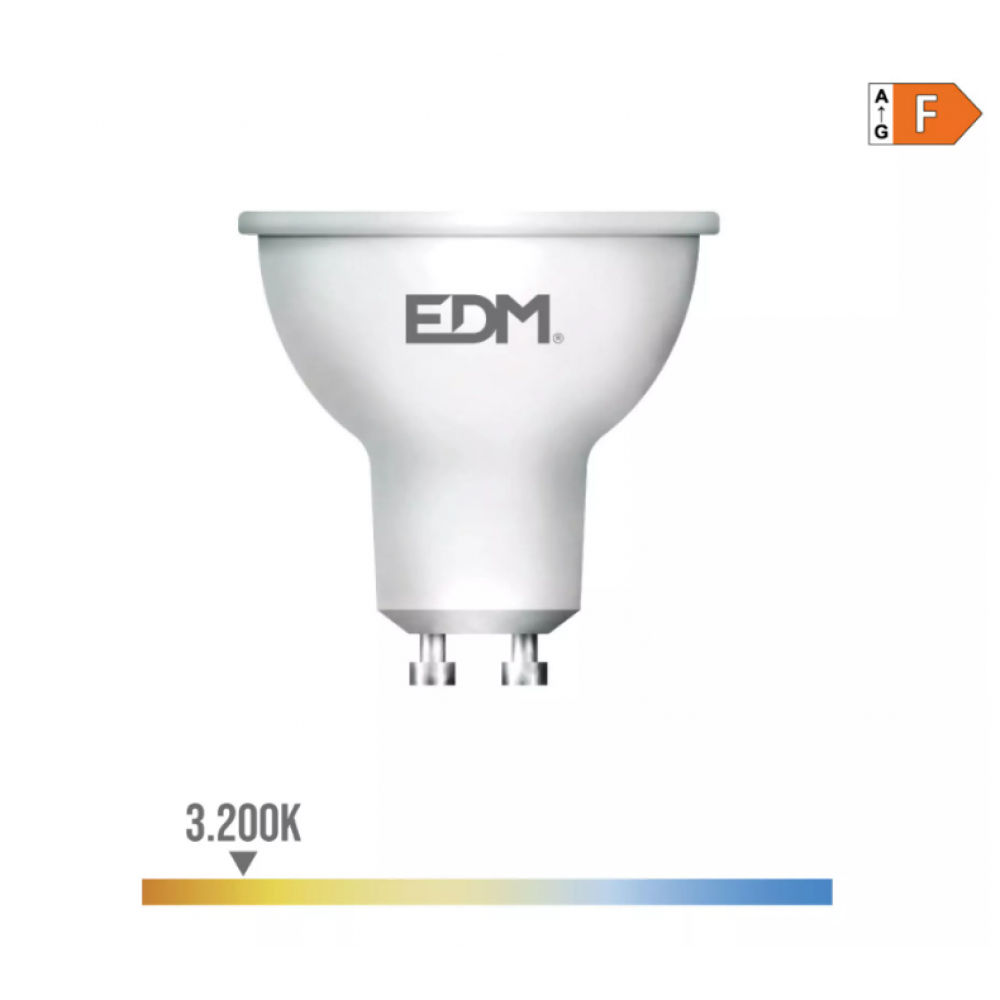 LÂMPADA DICROICA LED GU10 5W 450lm 3200K LUZ QUENTE Ø5x5,5cm