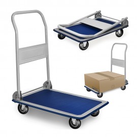 CARRO DE CARGA METALICO DOBRÁVEL COM RODAS MAX. 150kg 82x48x73cm