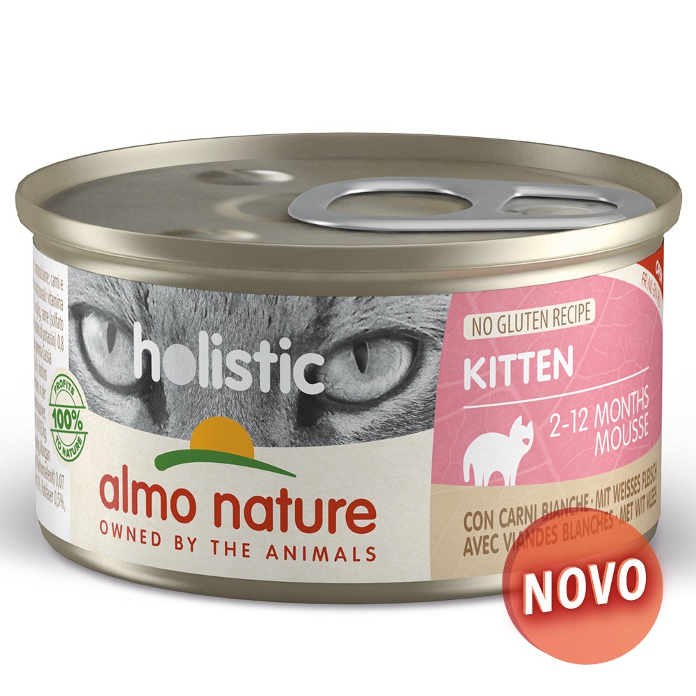 ALMO - GATO KITTEN COM CARNES BRANCAS  - 85 GR