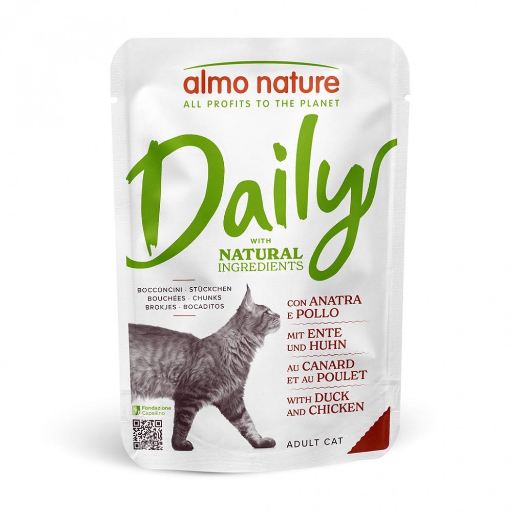 ALMO - GATO ADULTO COM FRANGO E PATO - 70 GR