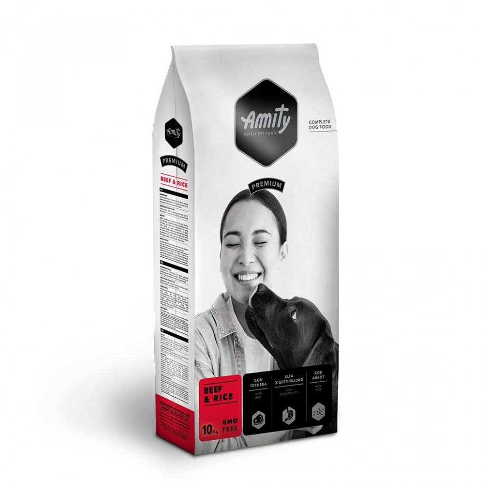 AMITY PREMIUM - BEEF & RICE - 15KG