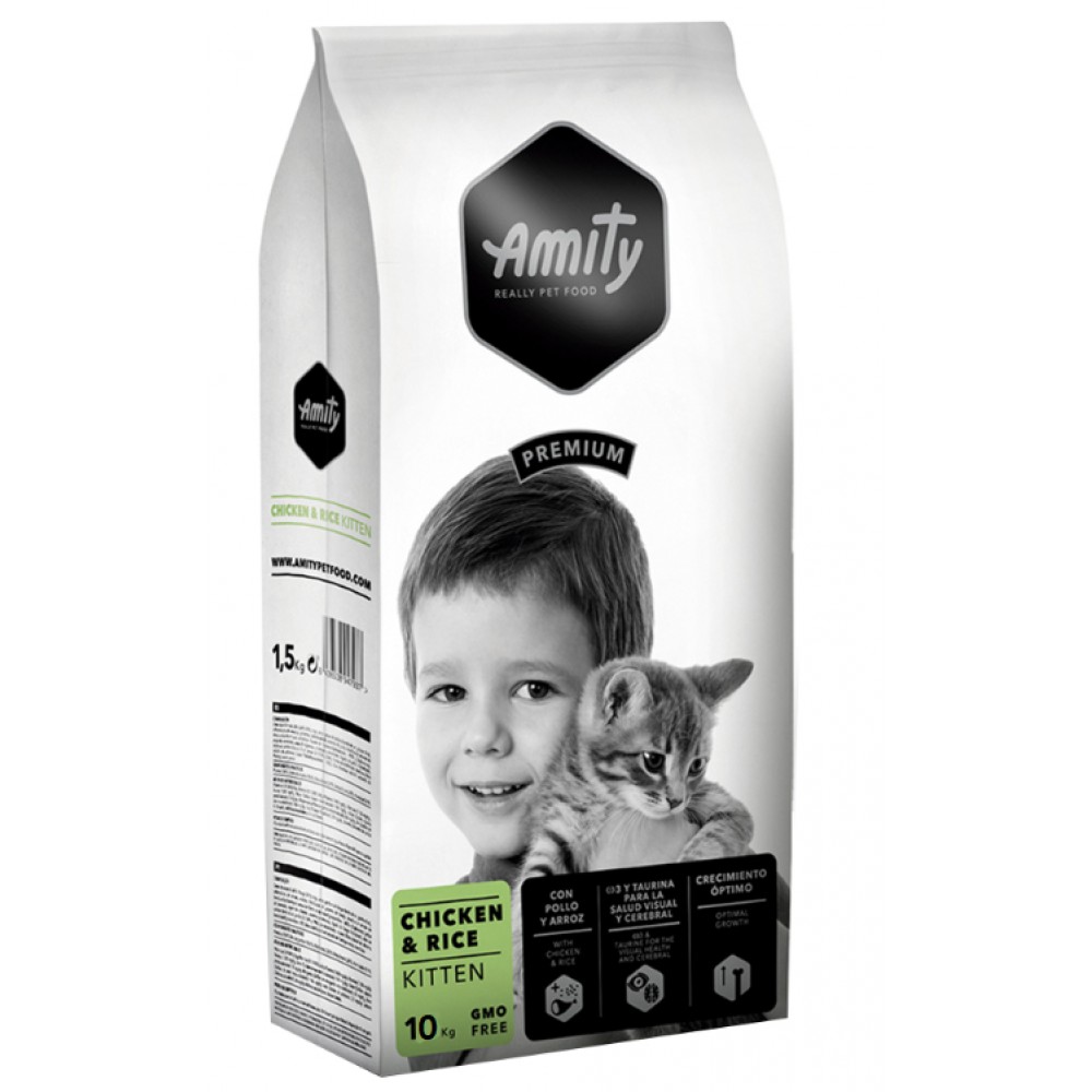 AMITY PREMIUM CHICKEN & RICE KITTEN - 10KG