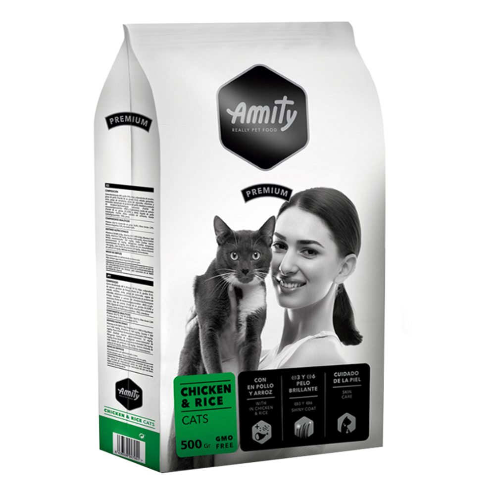 AMITY PREMIUM CHICKEN & RICE CATS - 600G