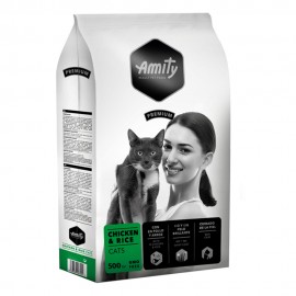 AMITY PREMIUM CHICKEN & RICE CATS - 600G