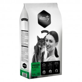 AMITY PREMIUM CHICKEN & RICE CATS - 1,5KG