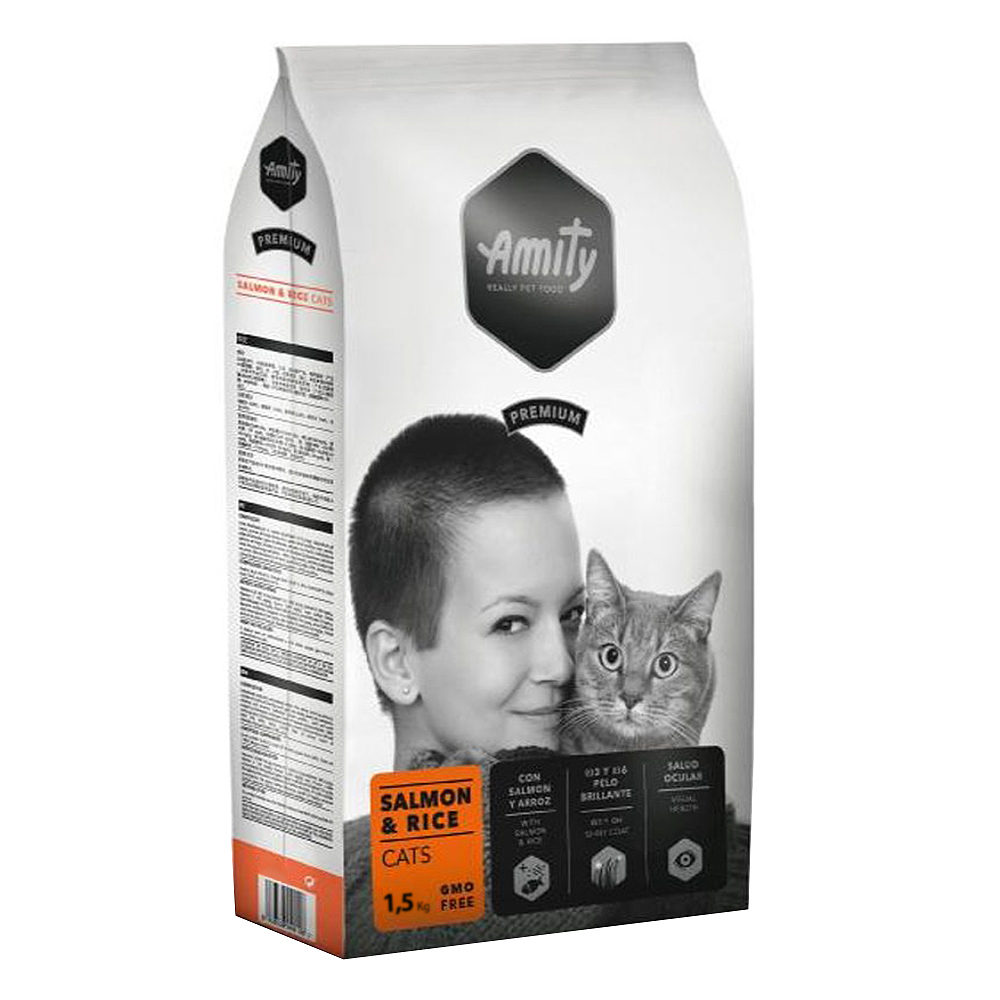 AMITY PREMIUM SALMON & RICE CATS - 1,5KG
