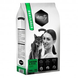 AMITY PREMIUM CHICKEN & RICE CATS STERILIZED - 600G