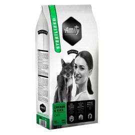 AMITY PREMIUM CHICKEN & RICE CATS STERILIZED - 10KG