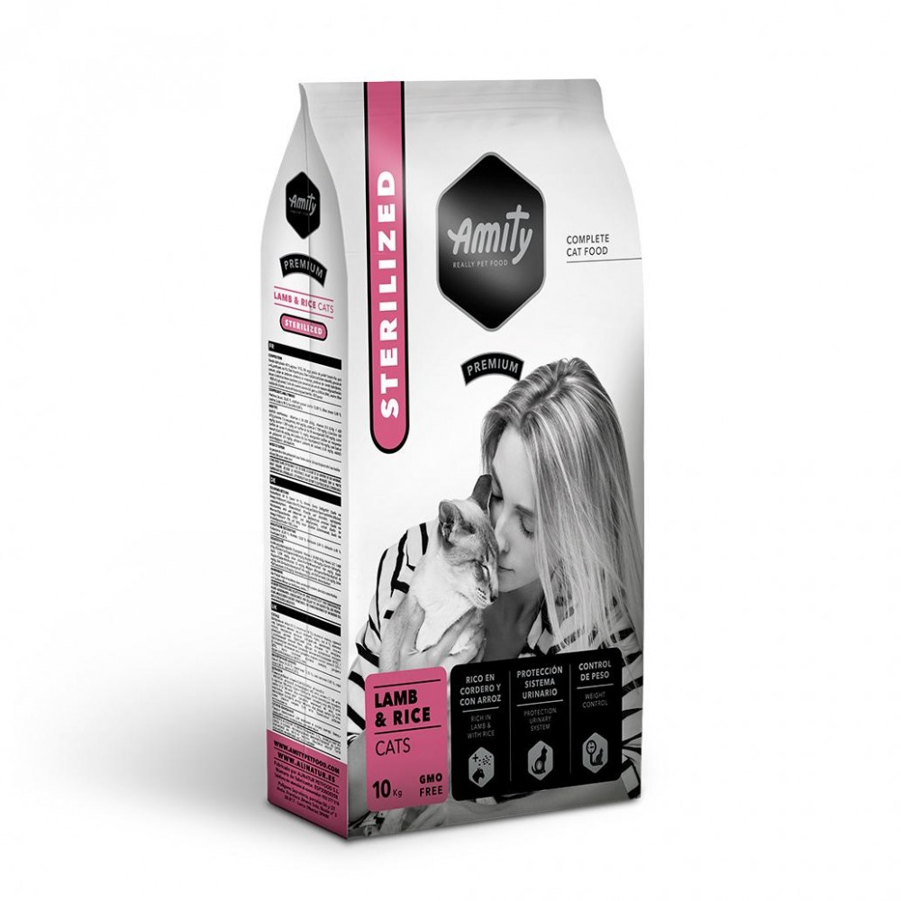AMITY PREMIUM - LAMB & RICE CATS STERILIZED - 10KG