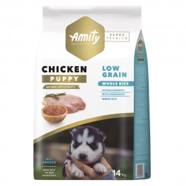 AMITY SUPER PREMIUM (LOW GRAIN) PUPPY CHICKEN  - 14 KG