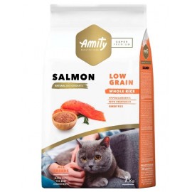 AMITY SUPER PREMIUM LOW GRAIN CAT  SALMON - 7KG