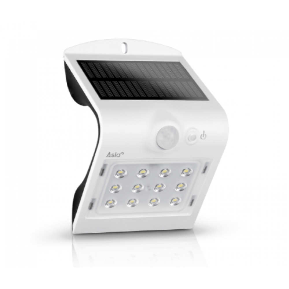 ASLO APLIQUE LED SOLAR ORB C/SENSOR 1.5WT BRANCO