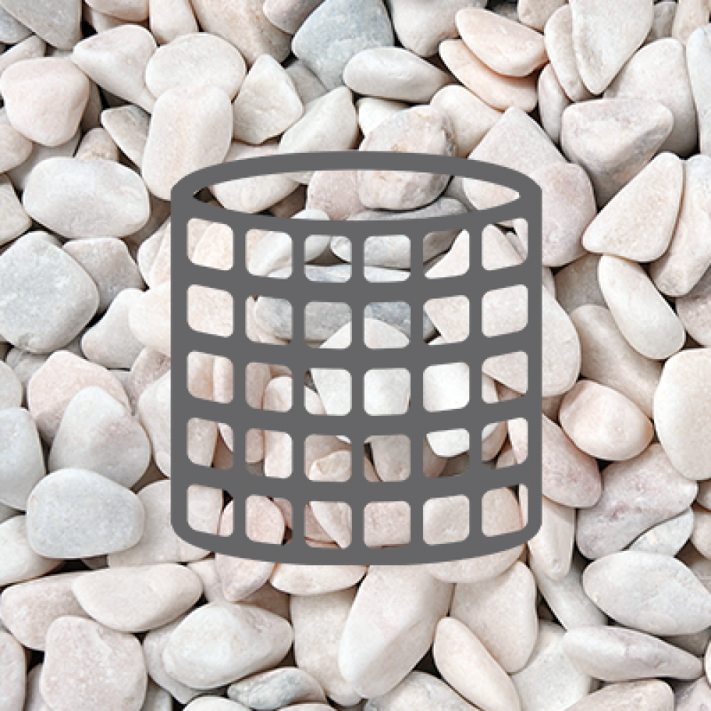 PEDRA RIO DIVOR 3-6 CM  - BIG BAG 1500 KG