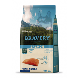 BRAVERY CAO ADULTO MINI SALMON  SMALL BREEDS -  2KG