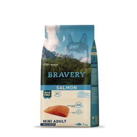 BRAVERY CAO ADULTO MINI SALMON  SMALL BREEDS -  7KG