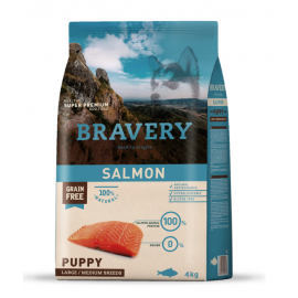 BRAVERY CAO PUPPY  SALMON  MEDIUM/LARG BREEDS - 4KG