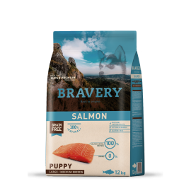BRAVERY CAO PUPPY  SALMON  MEDIUM/LARG BREEDS - 12KG