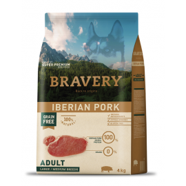 BRAVERY CAO ADULTO IBERIAN PORK  MEDIUM/LARG BREEDS - 4KG