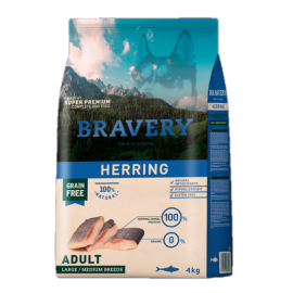 BRAVERY CAO ADULTO HERRING MEDIUM/LARGE BREEDS - 4KG
