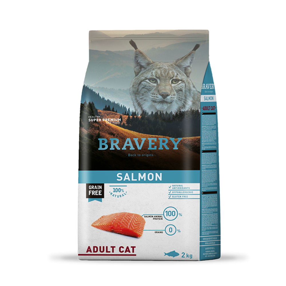 BRAVERY GATO ADULTO SALMON -2KG