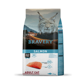 BRAVERY GATO ADULTO SALMON -2KG