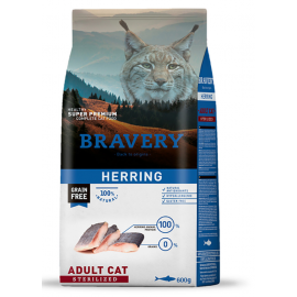 BRAVERY GATO ADULTO HERRIN STERILIZED - 600G