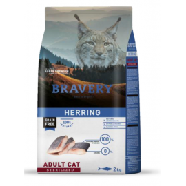 BRAVERY GATO ADULTO HERRIN STERILIZED - 2KG