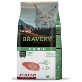 BRAVERY GATO ADULTO CHICKEN STERILIZED - 7KG