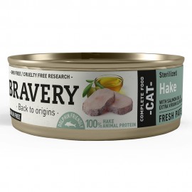 BRAVERY GATO STERILIZED WET HAKE (12X70G)