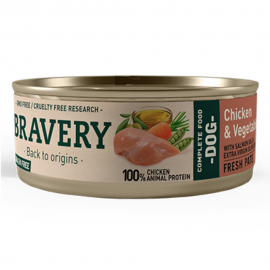 BRAVERY  CAO WET CHICKEN & VEGETABLES (24X80G)
