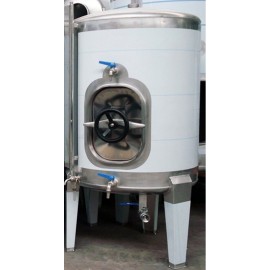 CUBA EM INOX PARA VINHO COM PORTA - 150 LT