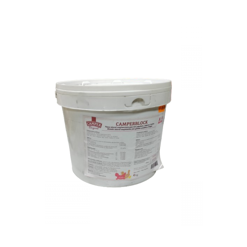 CAMPERBLOCK - BLOCO MINERAL PARA GALINHAS - 4KG