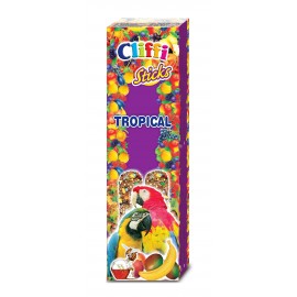 CLIFFI STICKS P/PAPAGAIOS C/FRUTOS E MEL - 150 GR