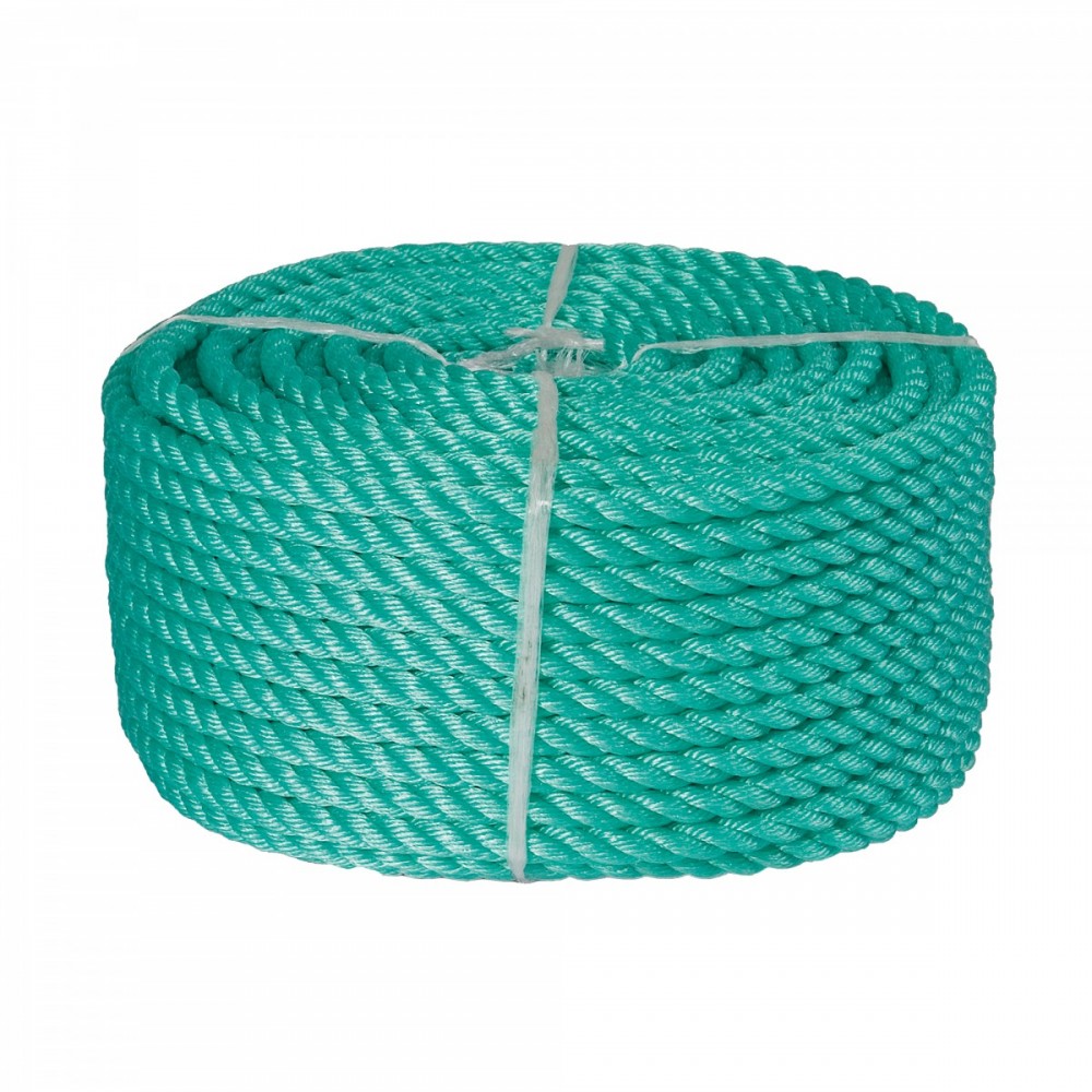 CORDA EM POLIETILENO VERDE 16MM 3 CORDOES - ROLO 220MT