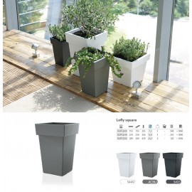 VASO LOFLY SQUARE ANTRACITE -300MM