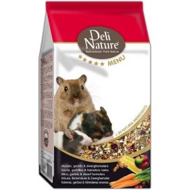 DELI NATURE RATOS, GERBILOS & HAMSTERS ANÕES MENU 750GR
