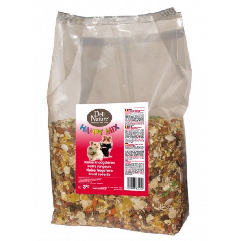 DELI NATURE HAMSTERS HAPPY MIX - 3 KILOS