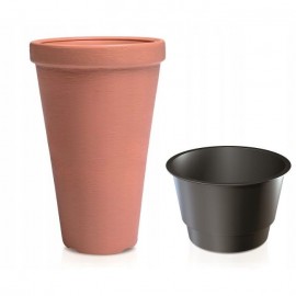 VASO CLASSIC TOWER TERRACOTA -480MM