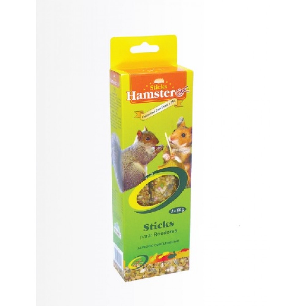 EX HAMSTEREX STIKCS C/FRUTOS E MEL 2X60 GR
