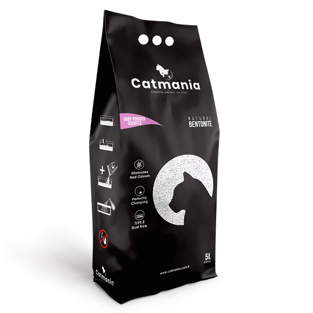AREIA P/GATOS- LITTER BENTONITE "WHITE COMPACT"(TALCO)- 5LT / 4,5 KG