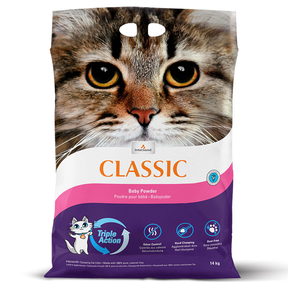 AREIA P/ GATINHOS EXTREME CLASSIC BABY POWDER (LITTER)- 14 KG