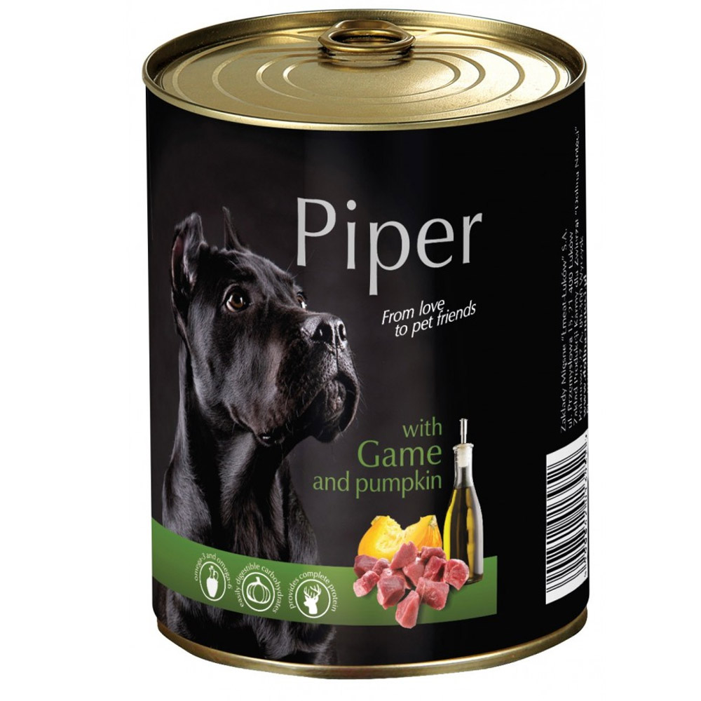 PIPER - CÃO ADULTO COM CAÇA E ABOBORA- 400 GR