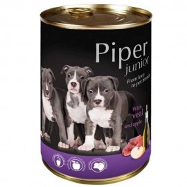 PIPER - CACHORRO JUNIOR C/VITELA E MAÇA 400 GR