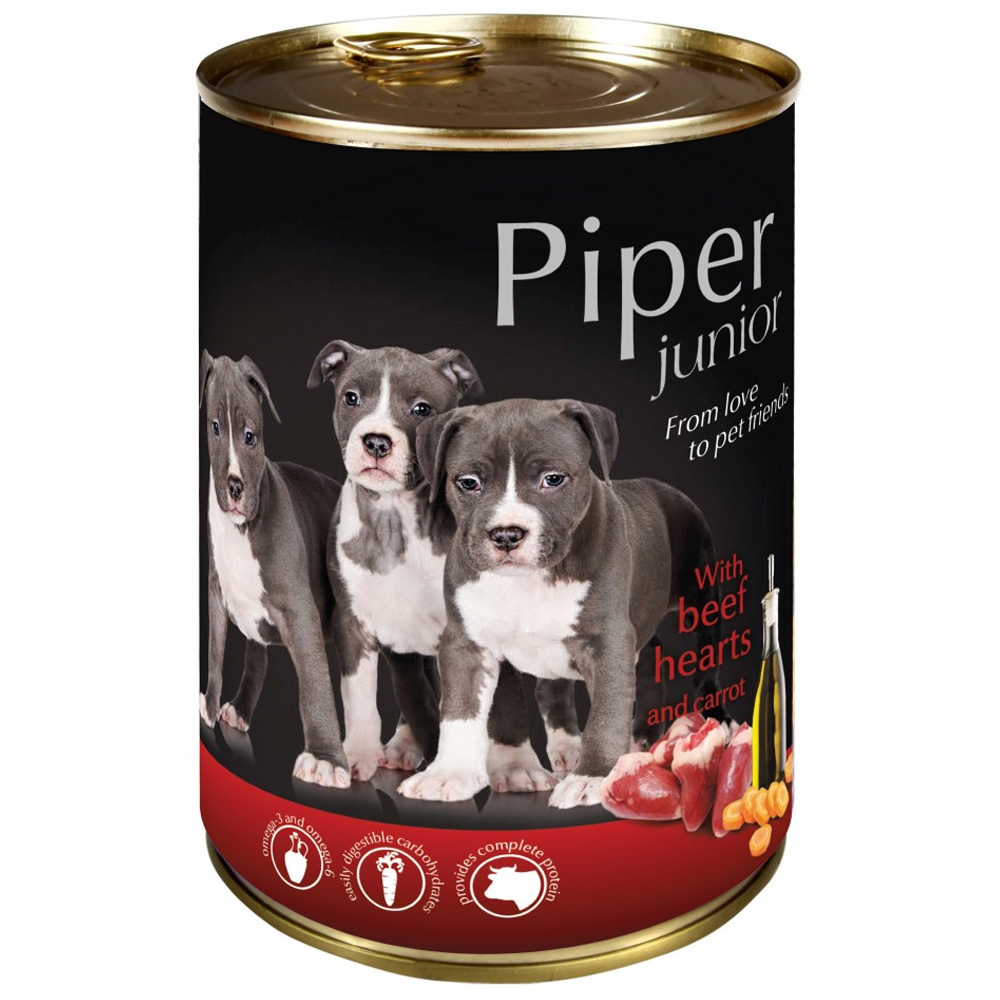 PIPER - CACHORRO JUNIOR C/VACA E CENOURA  400 GR