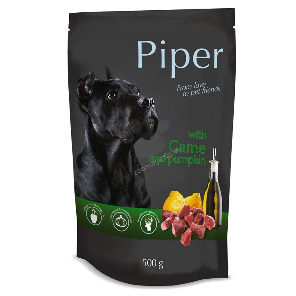 PIPER - CÃO ADULTO COM CAÇA E ABOBORA- 500 GR