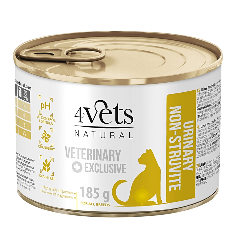 4VETS - GATOS ADULTO DIETA VETERINÁRIA -URINARY SUPPORT -185GR